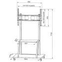 TECHLY STOJAK MOBILNY TV LED/LCD/PDP 55-100 CALI 150KG Z PÓŁKĄ ICA-TR30