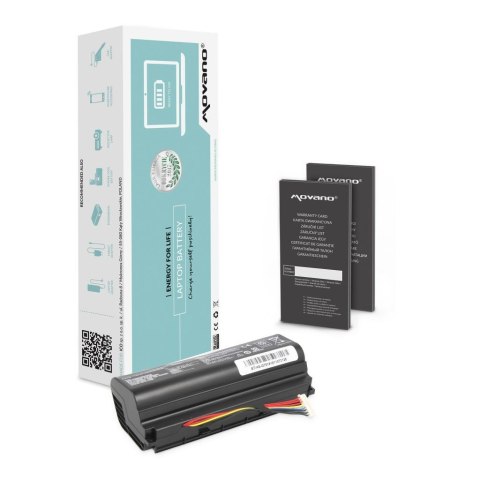 Bateria Movano do notebooka Asus G751, GFX71 (15.0V) (4400 mAh)