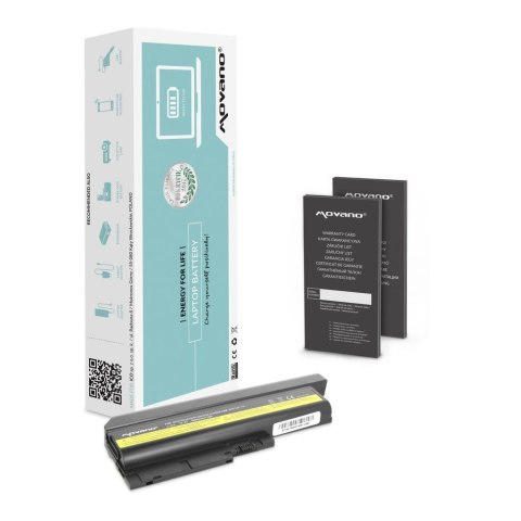 Bateria Movano do notebooka IBM R60, T60, T61 (10.8V-11.1V) (6600 mAh)