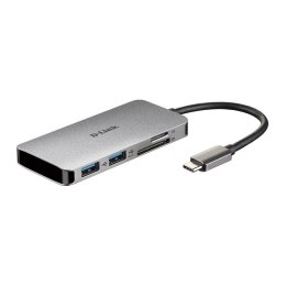 Replikator portów D-Link DUB-M610 USB-C na HDMI, czytnik kart SD/microSD i USB z zasilaniem