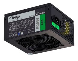 Zasilacz ATX 500W Akyga Pro AK-P4-500 Semi-Modular Fan12cm P8 5xSATA 2xPCI-E