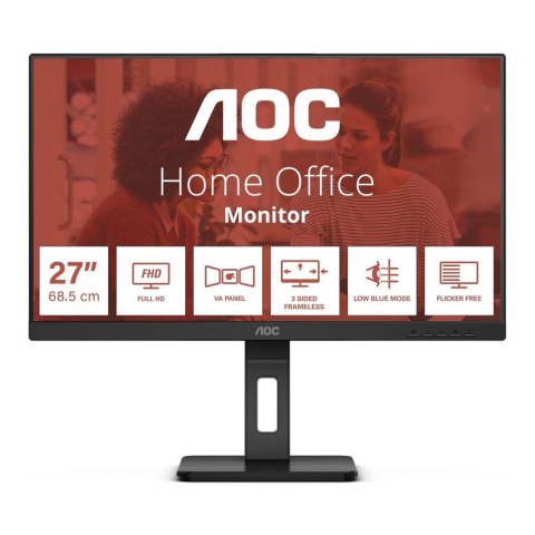 Monitor AOC 27" 27E3QAF HDMI DP VGA USB 3.0 głośniki 2x2W