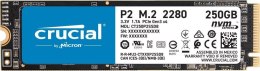 Dysk SSD Crucial P2 250GB M.2 PCIe NVMe 2280 (2100/1150MB/s)