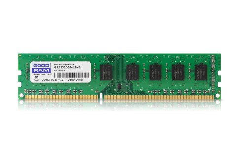 Pamięć DDR3 GOODRAM 4GB/1333MHz PC3-10600 CL9 512x8 Single Rank