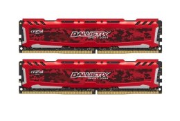 Pamięć DDR4 Crucial Ballistix Sport LT 16GB (2x8GB) 2666MHz CL16 1,2V Red