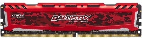 Pamięć DDR4 Crucial Ballistix Sport LT 8GB 2400MHz CL16 DRx8 Red