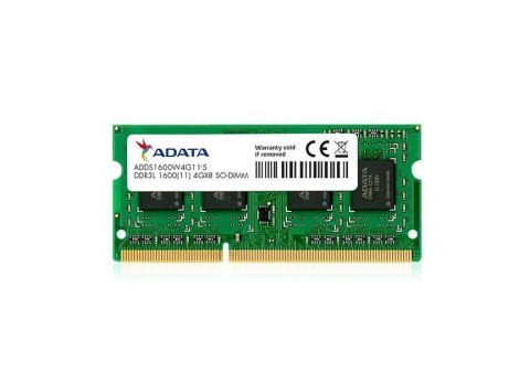 Pamięć SODIMM DDR3L ADATA 4GB (1x4GB) 1600MHz CL11 1,35V