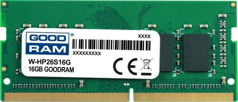 Pamięć SODIMM DDR4 GOODRAM 16GB 2666MHz ded. do HP (W-HP26S16G)