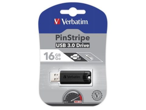 Pendrive Verbatim 16GB PinStripe USB 3.0