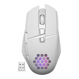 Mysz bezprzewodowa Defender GLORY GM-514 optyczna 3200dpi biała RGB AKUMULATOR 7 przycisków Gaming