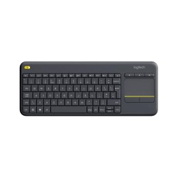 Klawiatura bezprzewodowa Logitech K400 Plus Wireless Touch układ angielski czarna