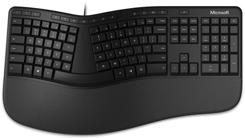 Klawiatura przewodowa Microsoft Ergonomic Keyboard for Business LXN-00013 Czarna