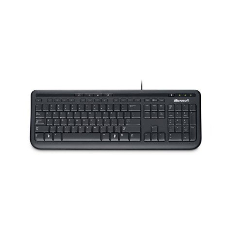 Klawiatura przewodowa Microsoft Wired Keyboard 600 USB czarna