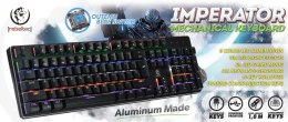 Klawiatura przewodowa Rebeltec IMPERATOR USB mechaniczna gaming Outemu blue switch