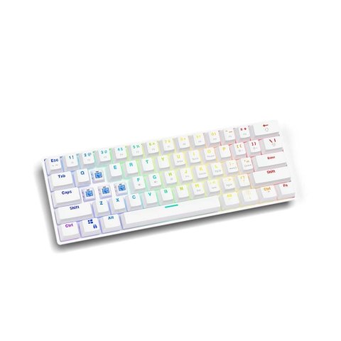 Klawiatura przewodowa SAVIO WHITEOUT BLUE mechaniczna Gaming podświetlenie RGB