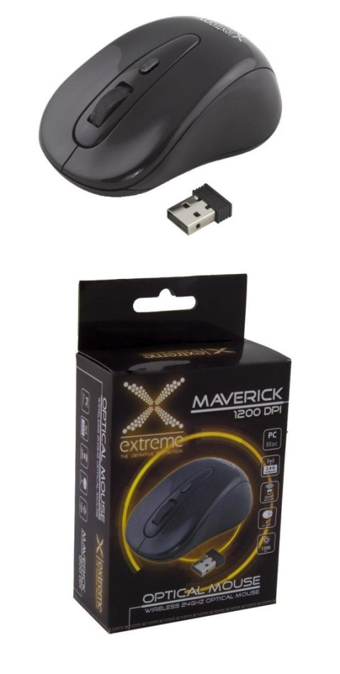 Mysz bezprzewodowa Extreme 3D MAVERICK optyczna 2,4GHz czarna