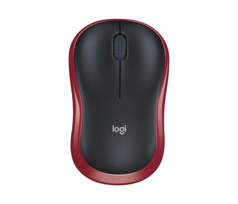 Mysz bezprzewodowa Logitech M185 optyczna czarno-czerwona