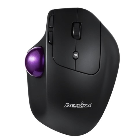 Mysz bezprzewodowa Perixx PERIMICE-720 laserowa trackball 34mm czarna RF, BLUETOOTH