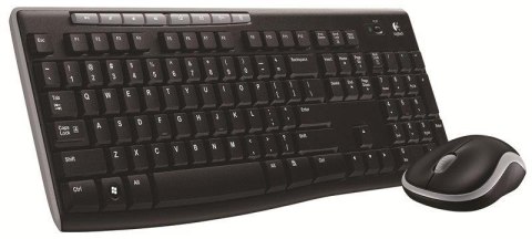 Zestaw bezprzewodowy klawiatura + mysz Logitech MK270 czarny