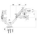 Uchwyt na 2 monitory Maclean, sprężyna gazowa, 13"-27", 7kg, czarny, MC-861N