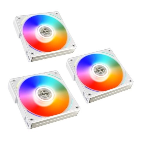 Wentylator Lian Li UNI FAN AL120 RGB PWM 120mm biały Triple Pack incl. Controller