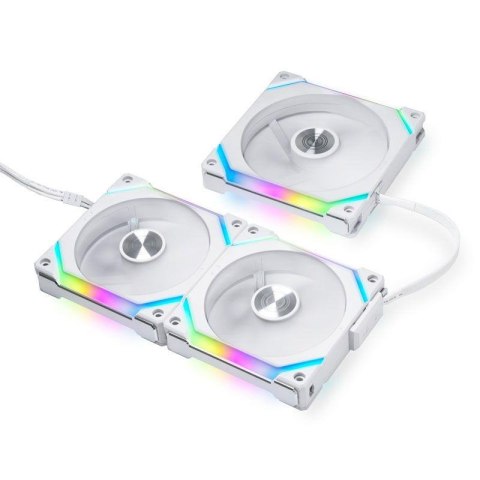 Wentylator Lian Li UNI FAN SL120 V2 RGB PWM 120mm biały Triple Pack incl. Controller