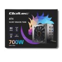 Qoltec Zasilacz ATX SILENT DRAGON 700W | 80 Plus | Gaming