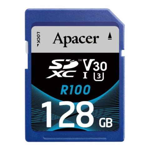 Karta pamięci SDXC Apacer R100 128GB (100/80 MB/s) Class 10 UHS-I U3 V30