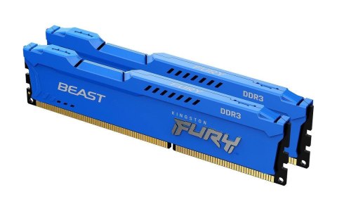 Pamięć DDR3 Kingston Fury Beast 8GB (2x4GB) 1600MHz CL10 1,5V niebieska