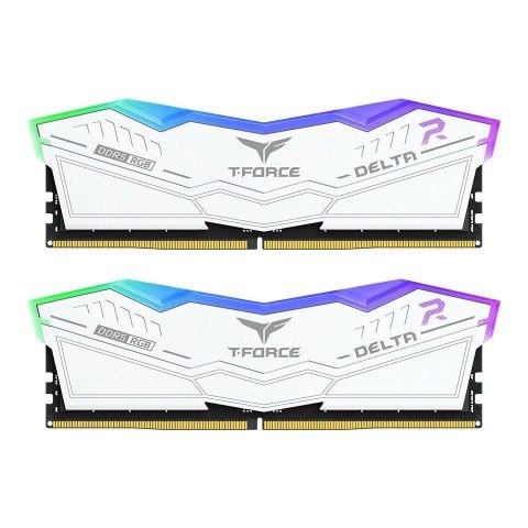 Pamięć DDR5 Team Group T-FORCE DELTA RGB 32GB (2x16GB) 6400MHz CL32 1,35V Biała