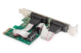 Kontroler RS232 PCI Express 2xDB9Low Profile, Chipset: AX99100