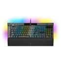 Klawiatura Gamingowa Corsair K100 RGB, Corsair OPX, LED RGB - Czarna