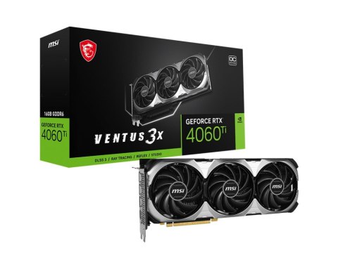 Karta graficzna MSI GeForce RTX 4060 TI VENTUS 3X OC 16G (912-V517-013)