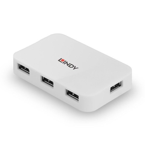 Hub USB 3.0 LINDY 4 Ports Type A to B biały