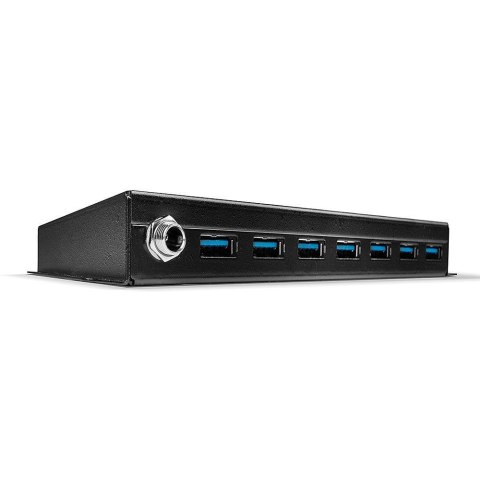 Hub USB 3.0 LINDY Metal Hub 7 Ports Type A to B czarny