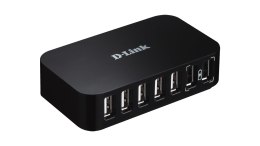 Hub USB D-Link DUB-H7/E 7xUSB 2.0 czarny