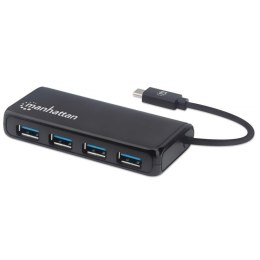 Hub USB Manhattan 4-portowy USB3.2 Gen1