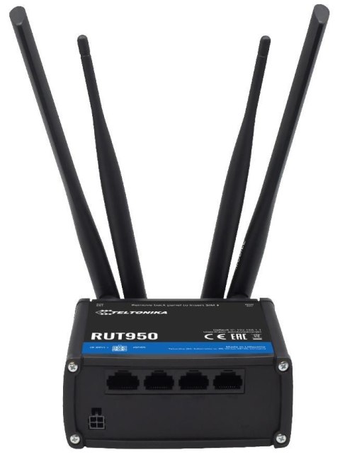 Router 4G LTE Teltonika RUT950, WiFi 802.11b/g/n, 2x SIM, 4x LAN/WAN 10/100 Mbps