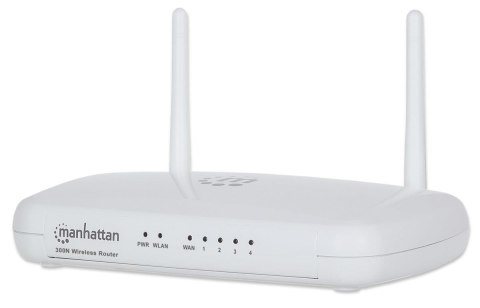 Router bezprzewodowy Manhattan 525466 N300 4xLAN, 1x WAN, QoS