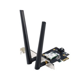 Karta sieciowa Asus PCE-AX1800 Dual Band PCI-E WiFi 6 (802.11ax), Bluetooth 5.2, WPA3, OFDMA, MU-MIMO