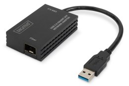 Karta sieciowa DIGITUS przewodowa USB 3.0 Typ A do SFP (Fiber) Gigabit 1000Mbps