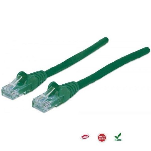 PatchCord 100% miedź Intellinet Cat.6 UTP, 1,5m, zielony