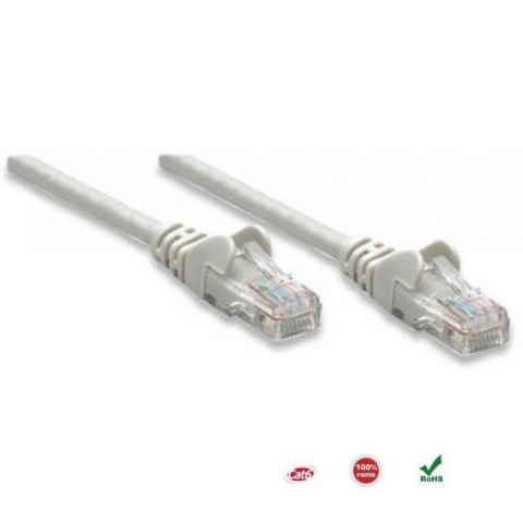 PatchCord 100% miedź Intellinet Cat.6 UTP, 10m, szary