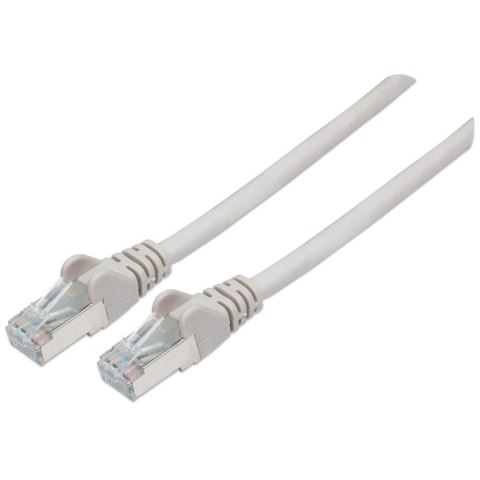 PatchCord 100% miedź Intellinet Cat.6a LSZH S/FTP, 1,5m, szary