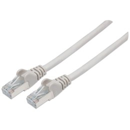 PatchCord 100% miedź Intellinet Cat.6a LSZH S/FTP, 15m, szary