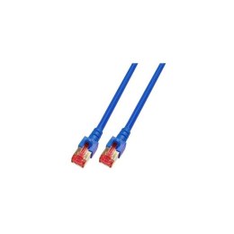 Patchcord 100% miedź EFB Cat.6 LSZH S/FTP, 1m, niebieski