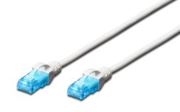 Patchcord DIGITUS UTP kat. 5e 0,5m PVC biały