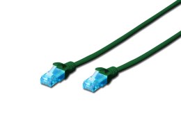 Patchcord DIGITUS UTP kat. 5e 1m PVC zielony