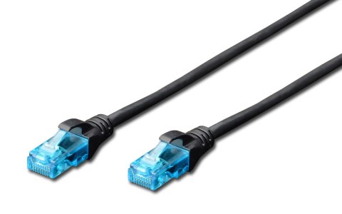 Patchcord DIGITUS UTP kat. 5e 7m PVC czarny