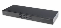 Przełącznik KVM DIGITUS Combo PS/2&USB 2.0, 8 portów, Rack, IP (opcjonalnie)